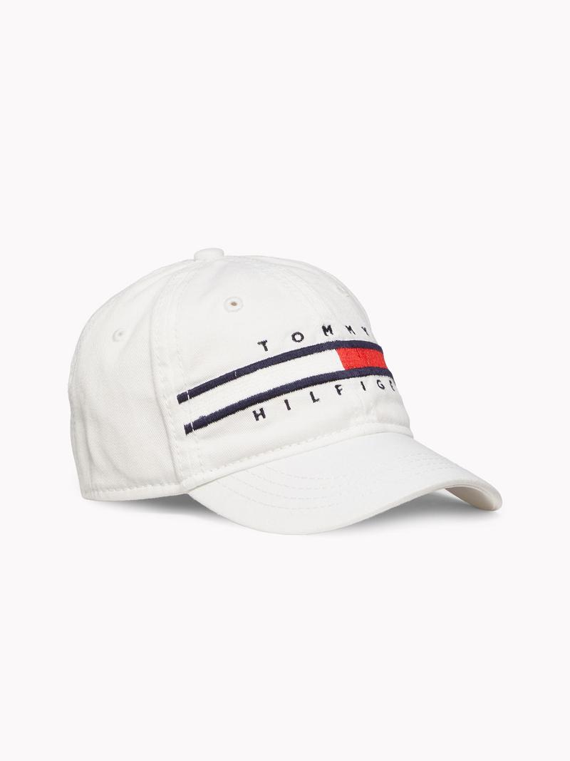 Fiú Tommy Hilfiger Flag HATS Fehér | HU 2361ZUT